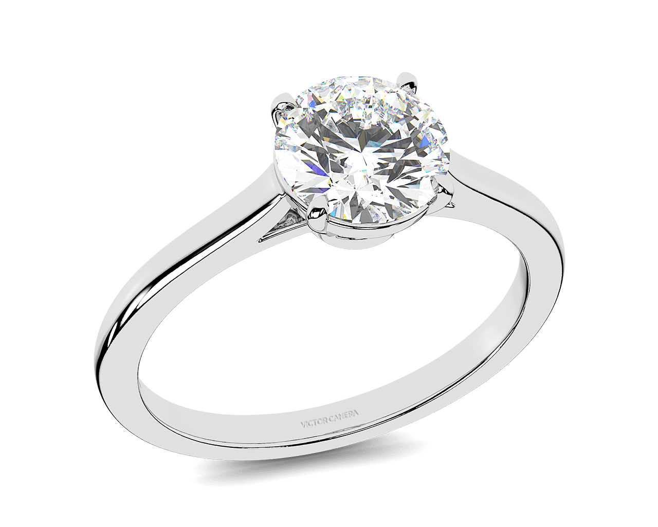 The Chloe Four Prong Solitaire