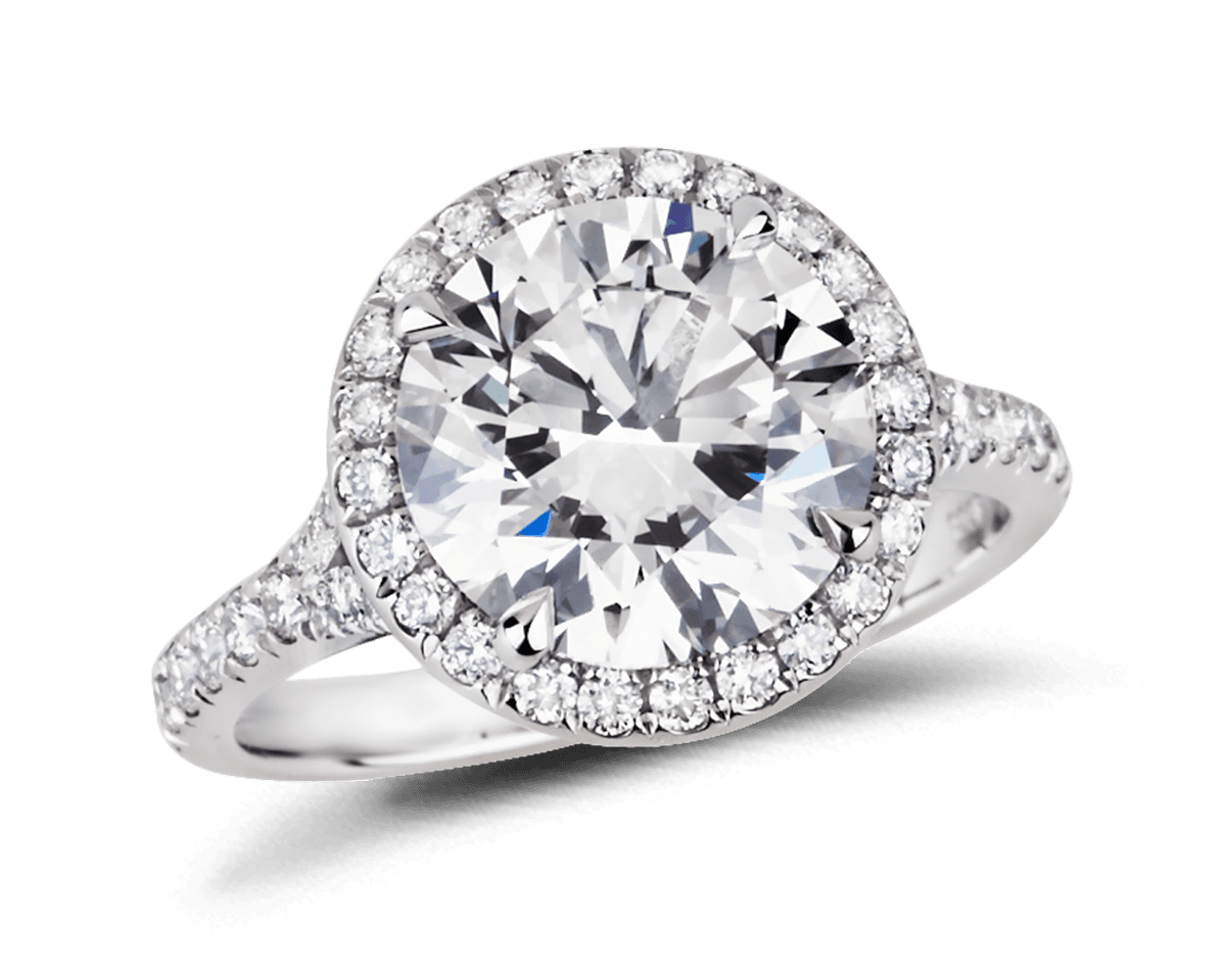 The Anne Marie Split Band Halo Solitaire