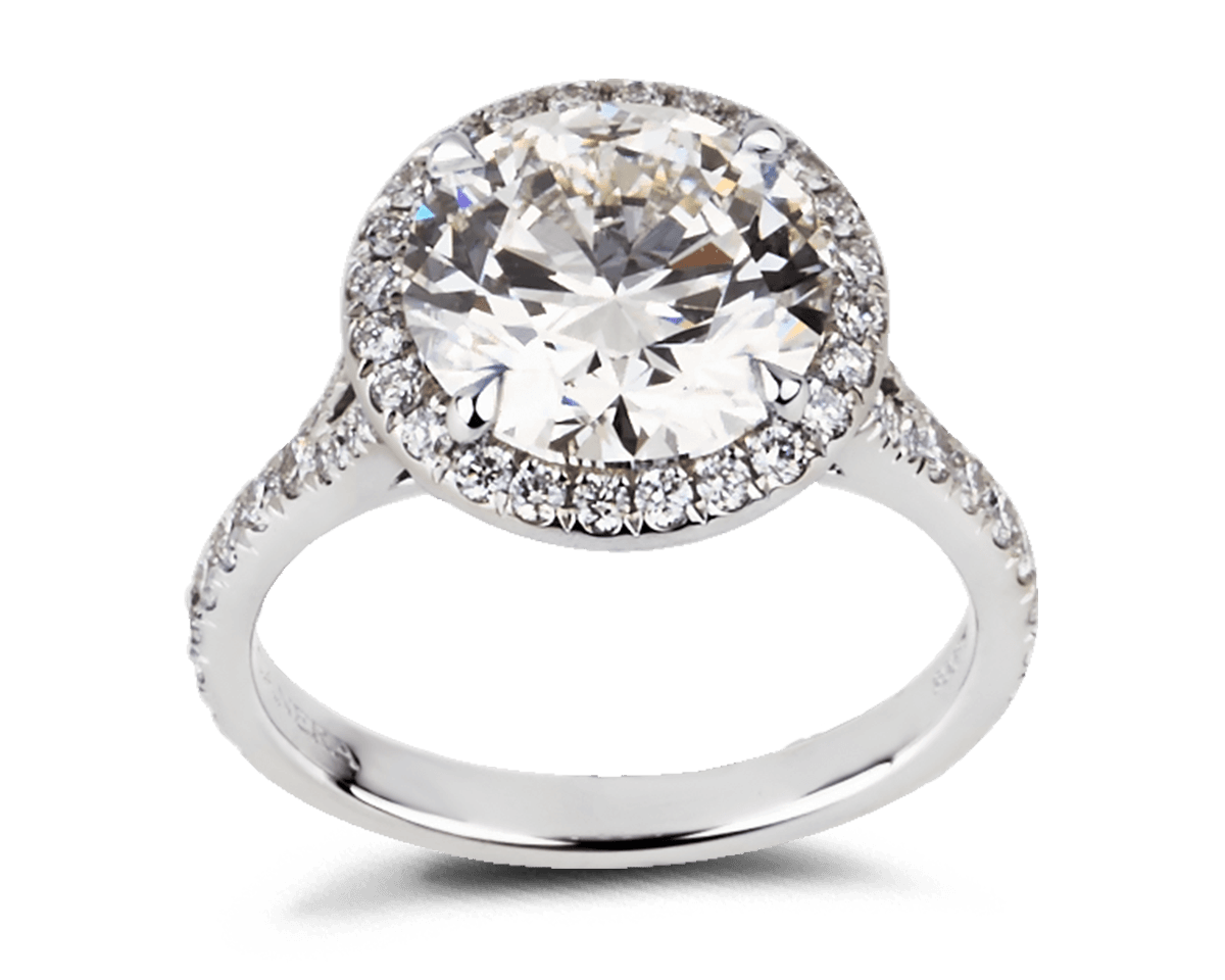 The Anne Marie Split Band Halo Solitaire